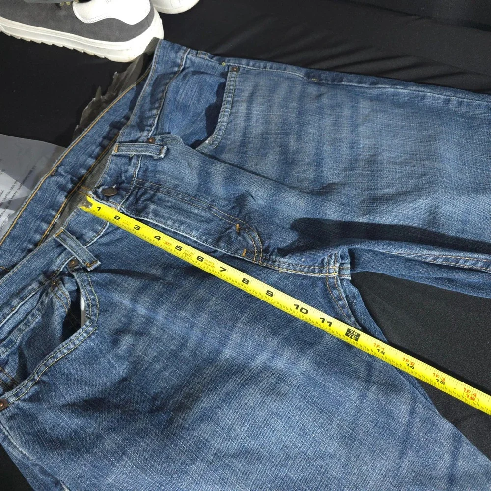 Levis 559 Jeans Mens 34x30 Blue Relaxed Straight Leg Denim Medium Wash Cotton